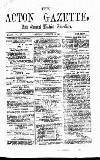 Acton Gazette Saturday 15 August 1874 Page 1