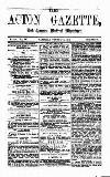 Acton Gazette Saturday 24 October 1874 Page 1