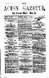 Acton Gazette Saturday 16 January 1875 Page 1