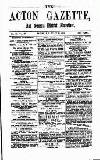 Acton Gazette Saturday 23 January 1875 Page 1