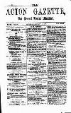 Acton Gazette Saturday 30 January 1875 Page 1