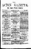 Acton Gazette Saturday 08 May 1875 Page 1