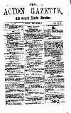Acton Gazette Saturday 18 September 1875 Page 1