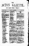 Acton Gazette Saturday 04 December 1875 Page 1