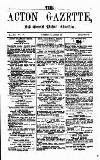 Acton Gazette Saturday 22 April 1876 Page 1