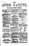 Acton Gazette Saturday 27 May 1876 Page 1