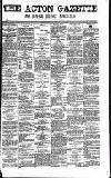 Acton Gazette Saturday 01 December 1877 Page 1