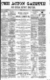 Acton Gazette Saturday 30 August 1879 Page 1