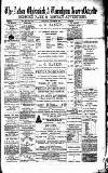 Acton Gazette Saturday 31 August 1889 Page 1