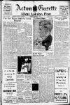 Acton Gazette Friday 07 December 1945 Page 1