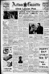Acton Gazette Friday 10 November 1950 Page 1