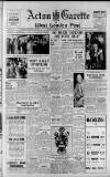 Acton Gazette Friday 26 October 1951 Page 1