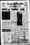 Acton Gazette Thursday 03 November 1966 Page 1