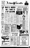 Acton Gazette Thursday 23 January 1975 Page 1