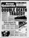 Acton Gazette Thursday 03 September 1981 Page 1