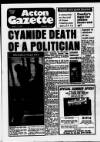 Acton Gazette Thursday 16 August 1984 Page 1