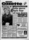 Acton Gazette Friday 10 January 1986 Page 1