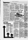 Acton Gazette Friday 29 August 1986 Page 10