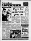 Amersham Advertiser Wednesday 19 December 1990 Page 1