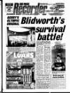 Mansfield & Sutton Recorder Thursday 23 February 1989 Page 1
