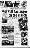 Mansfield & Sutton Recorder Thursday 29 March 1990 Page 1