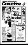 Hammersmith & Shepherds Bush Gazette Friday 01 August 1986 Page 1