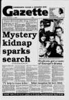 Hammersmith & Shepherds Bush Gazette Friday 01 December 1989 Page 1