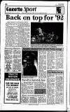 Hammersmith & Shepherds Bush Gazette Friday 03 January 1992 Page 34