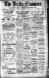 Buckinghamshire Examiner Friday 22 December 1922 Page 1