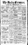 Buckinghamshire Examiner Friday 26 January 1923 Page 1