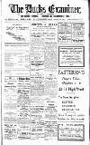 Buckinghamshire Examiner Friday 20 January 1928 Page 1