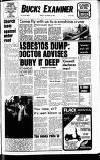 Buckinghamshire Examiner Friday 29 October 1982 Page 1