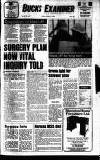 Buckinghamshire Examiner Friday 01 March 1985 Page 1