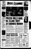 Buckinghamshire Examiner Friday 08 November 1985 Page 1