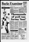 Buckinghamshire Examiner Friday 01 June 1990 Page 1