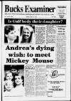 Buckinghamshire Examiner Friday 31 May 1991 Page 1