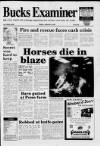 Buckinghamshire Examiner Friday 03 January 1992 Page 1