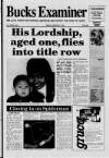 Buckinghamshire Examiner Friday 31 January 1992 Page 1