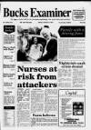 Buckinghamshire Examiner Friday 21 August 1992 Page 1
