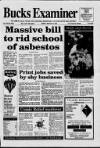 Buckinghamshire Examiner Friday 19 March 1993 Page 1