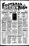 Football Post (Nottingham) Saturday 25 November 1950 Page 1