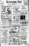 Kensington Post Friday 30 April 1920 Page 1