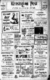 Kensington Post Friday 28 May 1920 Page 1