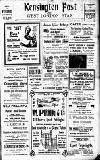 Kensington Post Friday 25 June 1920 Page 1