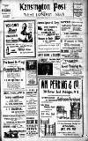 Kensington Post Friday 01 October 1920 Page 1