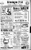 Kensington Post Friday 27 May 1921 Page 1