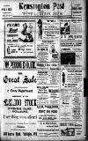 Kensington Post Friday 29 July 1921 Page 1