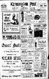 Kensington Post Friday 05 August 1921 Page 1
