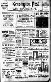 Kensington Post Friday 16 September 1927 Page 1