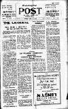 Kensington Post Friday 01 July 1938 Page 1